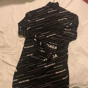 Balenciaga Logo Turtle Neck Top